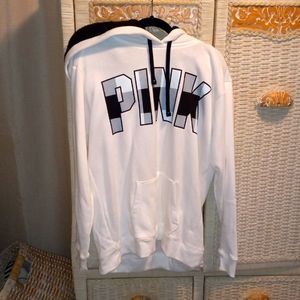 Black and white PINK hoodie